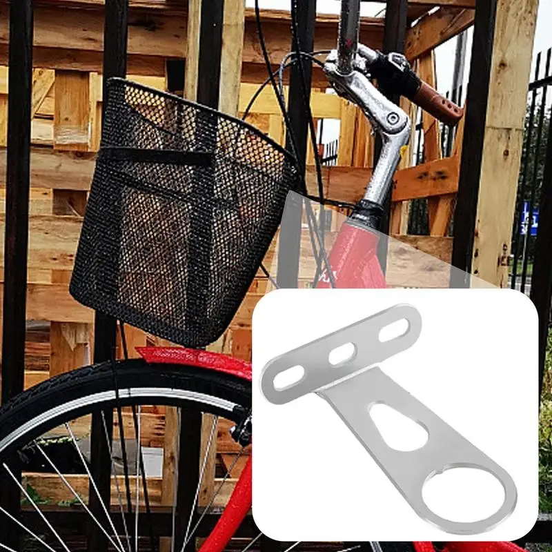 Bicycle Basket Support Bracket Front Rear Lamp Support Accessory Anti-Fall Bike Basket Mounting Hardware  ﻿