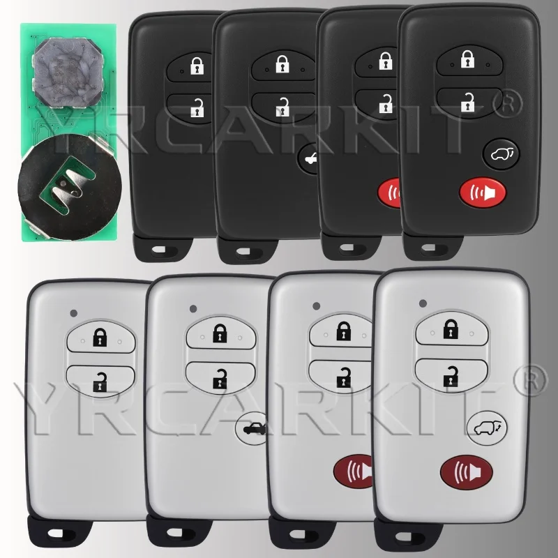 

Автомобильный умный дистанционный ключ для Toyota Land Cruiser Prado Camry Crown Aurion LC200 Venza Prius C V A433 F433 271451-5290 Fob 4D Chip