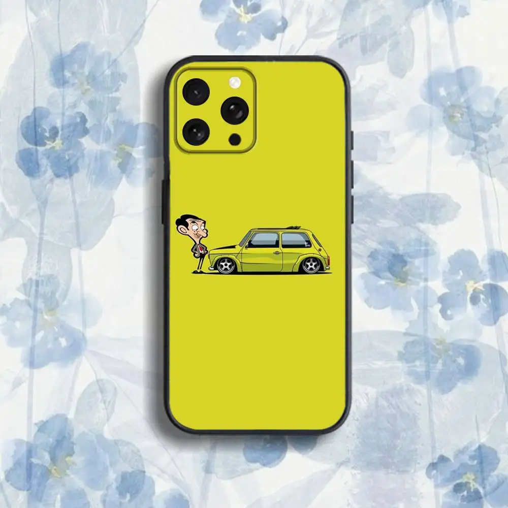 Classic M-Mr B-Bean Funny  Phone Case For iPhone 17,16,15,14,13,12,Pro,Max,Plus,E,SE4,Air,Mini Black Soft Box