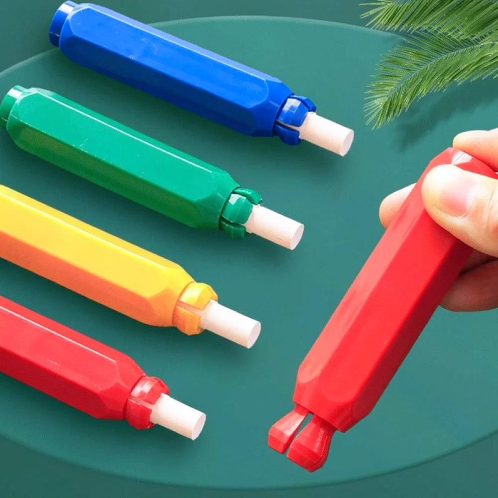 Clean Hands Chalk Protector Handheld Plastic Dispenser For Teacher Education Office Writing Board Marker Tools