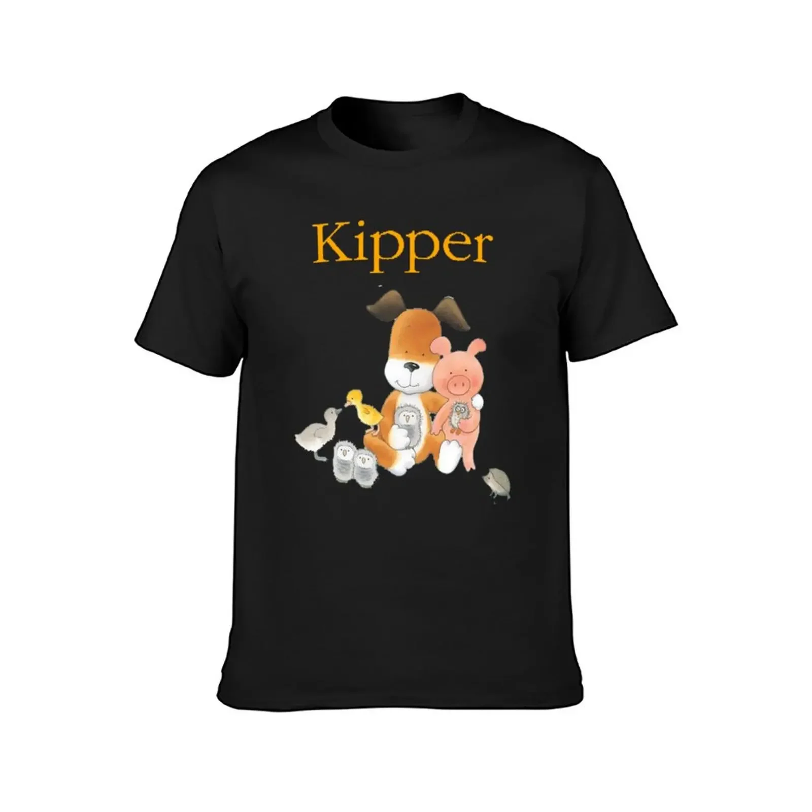 CUTE KIPPER THE DOG T-Shirt cute tops blacks summer top vintage men workout shirt