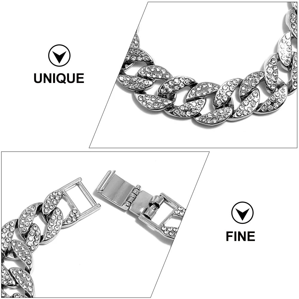 

Cuban Link Necklace For Men Hip Hop Jewelry Vintage Chain Punk Fashion Accessory Stylish Male Jewelry Decorative Charming Gift