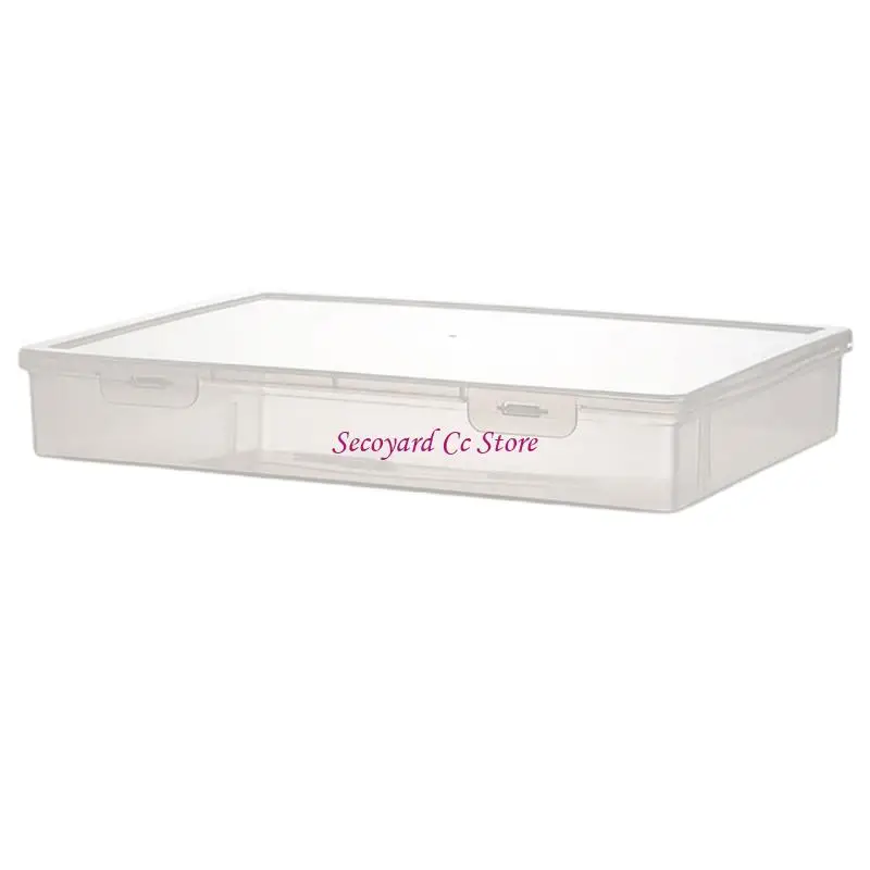 

N3UC Water Resistant File Organiser Clear Storage Box for Files Notebook Documents