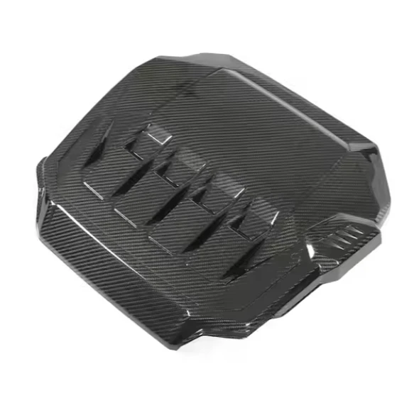 Engine Cover Compatible with Volkswagen Golf MK8 GTI Clubsport 2021-2023 Real Dry Carbon Fiber