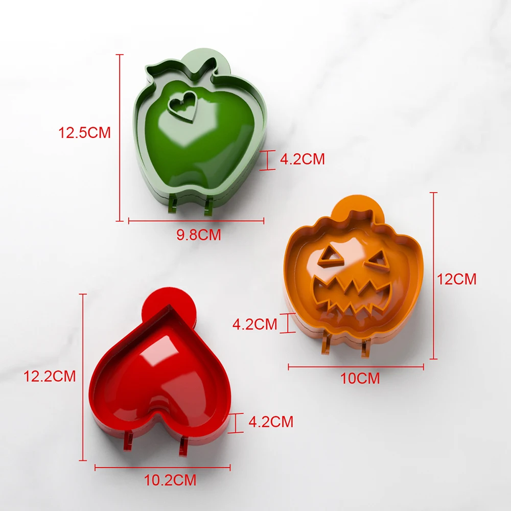 Fall Hand Pie Molds Set Mini Dough Press Pie Mould Tools Christmas Halloween Pumpkins Baking Apples Pie Making Molds For Kitchen