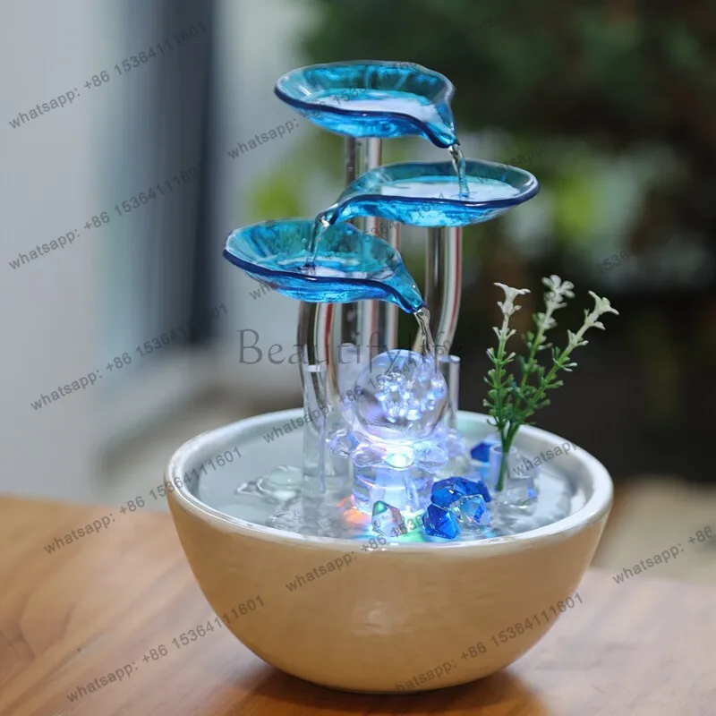 Home workstation artifact, living room TV cabinet, desktop running water ornament, office healing, decorative goods