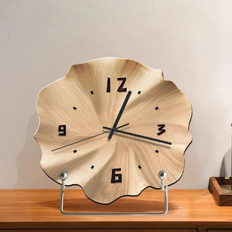 

Desktop Clock Modern Bedroom Living Room Silent Table Clock Nordic Interior Luxury Unique Office Desk Clocks Home Decoration