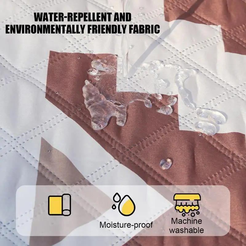 Picnic Mat Waterproof Foldable Picnic Sheet Waterproof Sandproof 78x78inch Portable Bohemian Grass Lawn Accessories for Lake