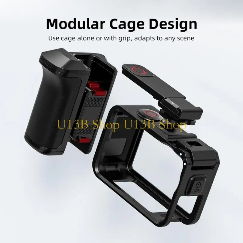 U13B Precisions Engineered Street Photography Handle for Action 6 Cameras Quick Release Technology