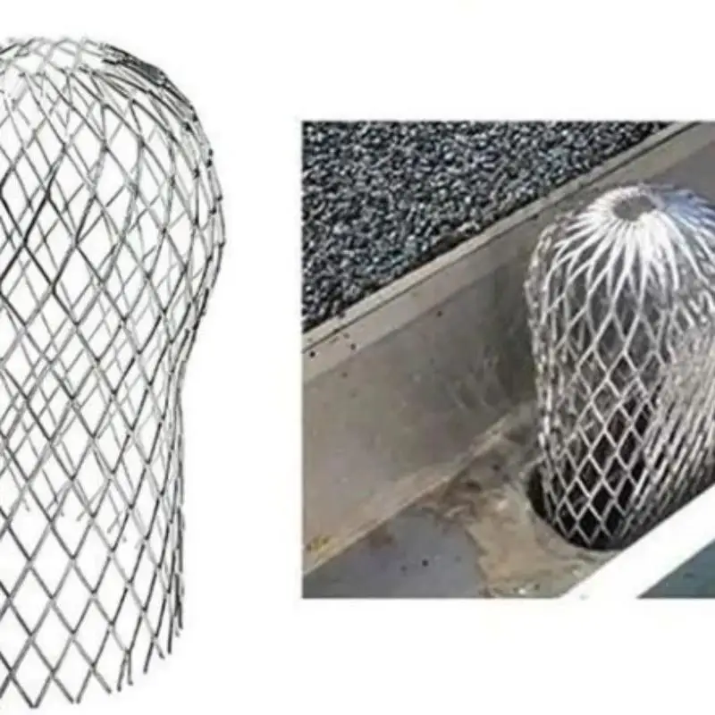 1/4Pcs Expanded Metal Gutter Guard Strainers Anti Clog Rustproof for Home Gutter Downspout Leaf Blocking