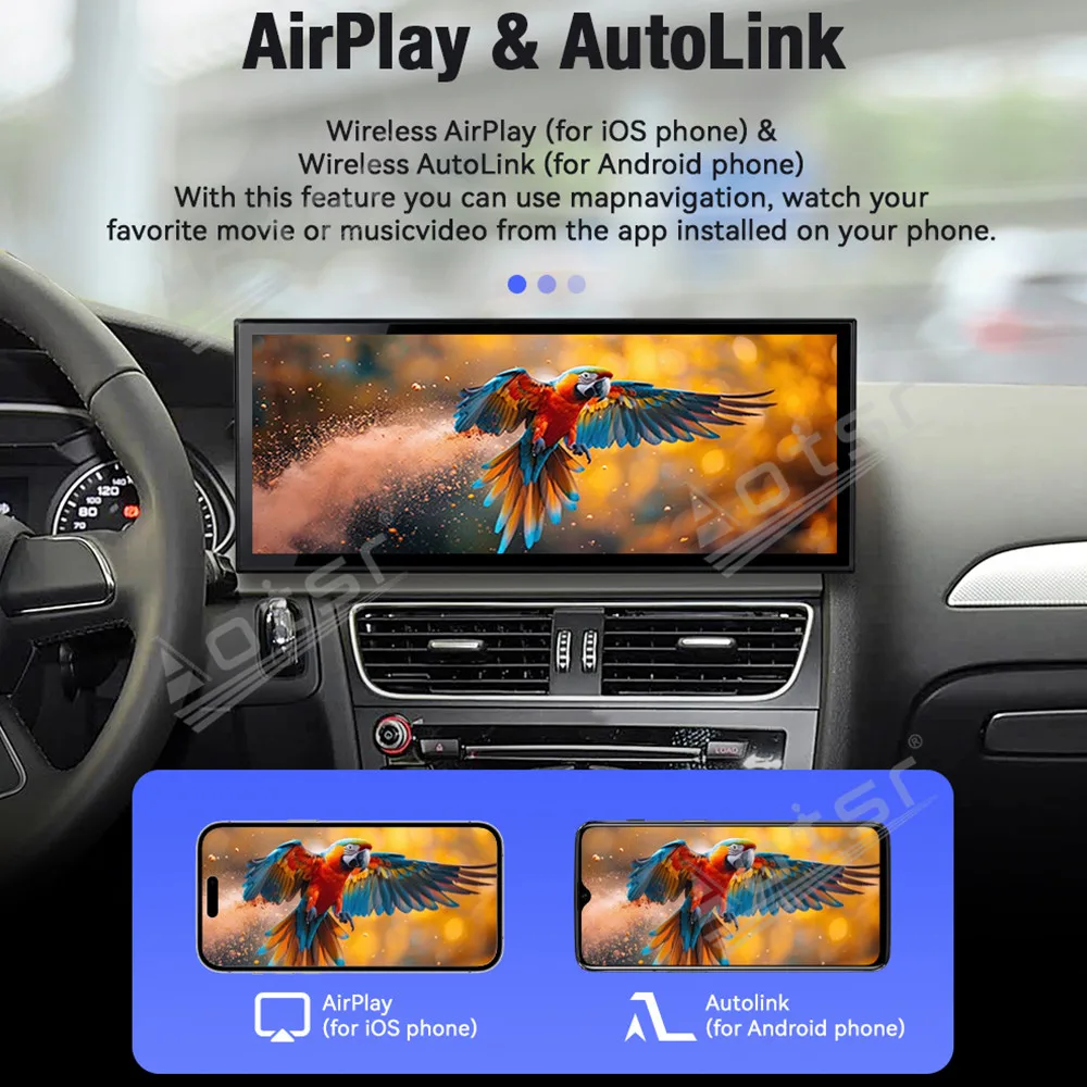 Linux Car Radio For Audi A4 A5 2009~2016 Wireless CarPlay Android Auto HiCar Upgrade Original Car Mirror Link Navigation AirPlay