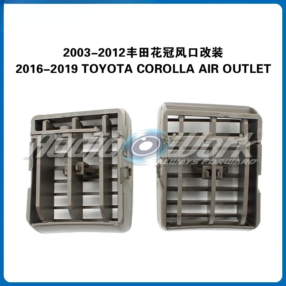 For TOYOTA COROLLA 2003-2012 Car Front Dashboard Center A/C Grille Vent Air Conditioner Outlet