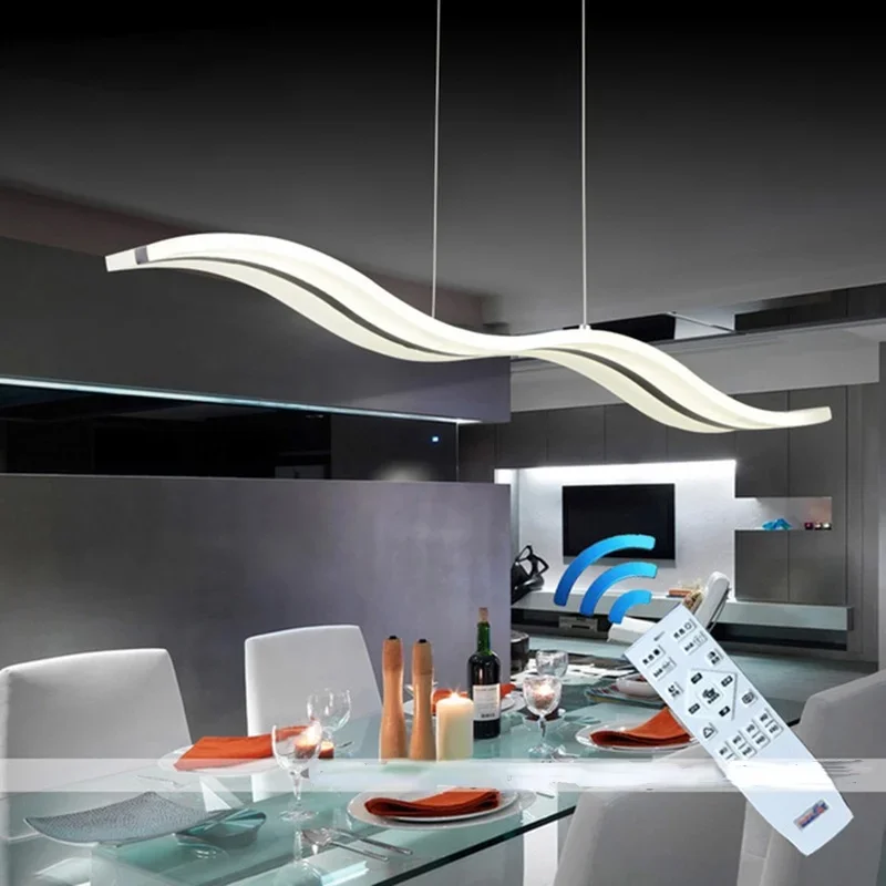 

New dimmable modern led chandelier for dining room bedroom and study room chandelier 110V 220V with control chandeliers