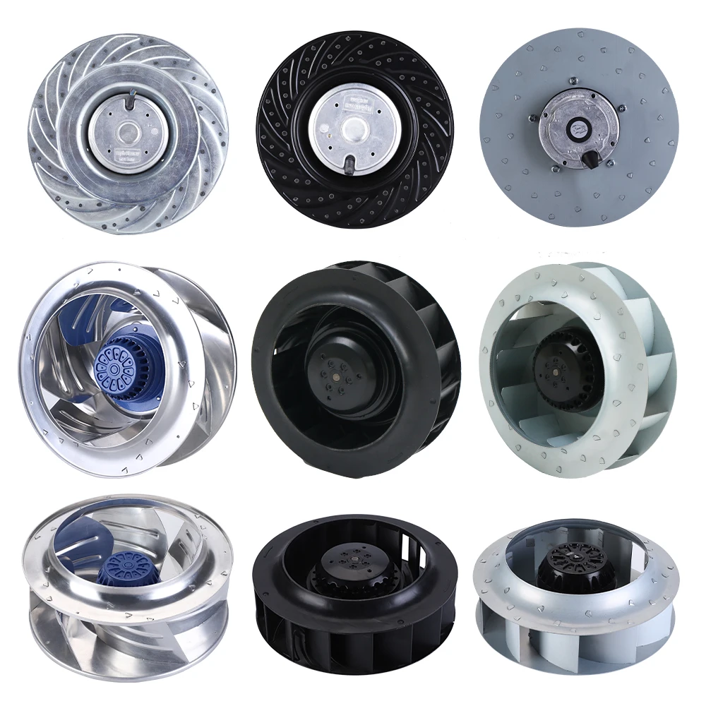 280Mm steel aluminum impeller rear curved blade centrifugal fan cooling fan