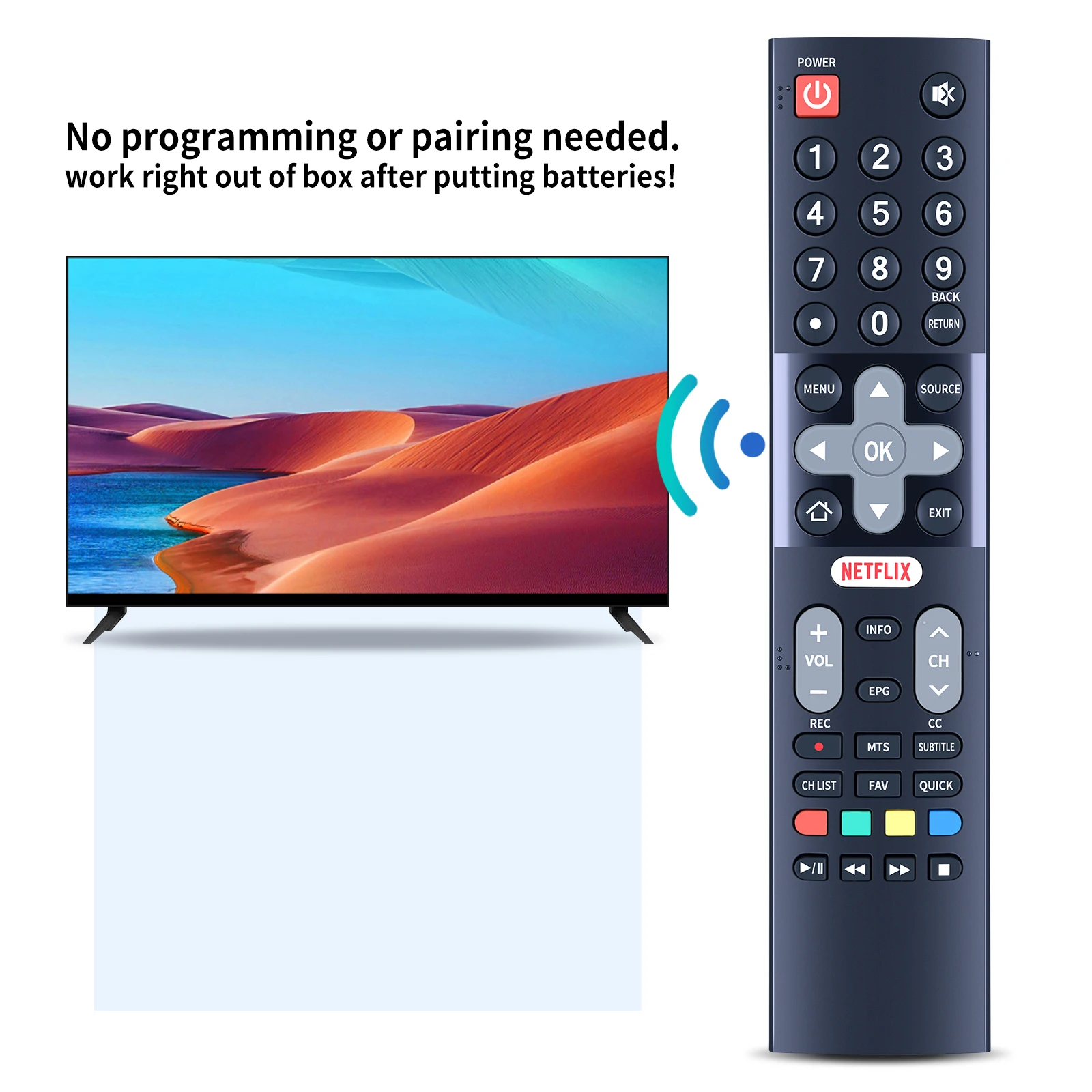 Новый пульт дистанционного управления для телевизора RCA RNSMU5536 RNSMU5836 RNSMU7036 RNSMU5036 RNSMU4336