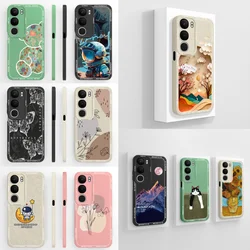 For Vivo Y19S Y19 Y17 Y16 Y15 Phone Case Aesthetic Style Simple Back Cover For Vivo Y 19 Soft Liquid Silicone Anti Drop Bumper