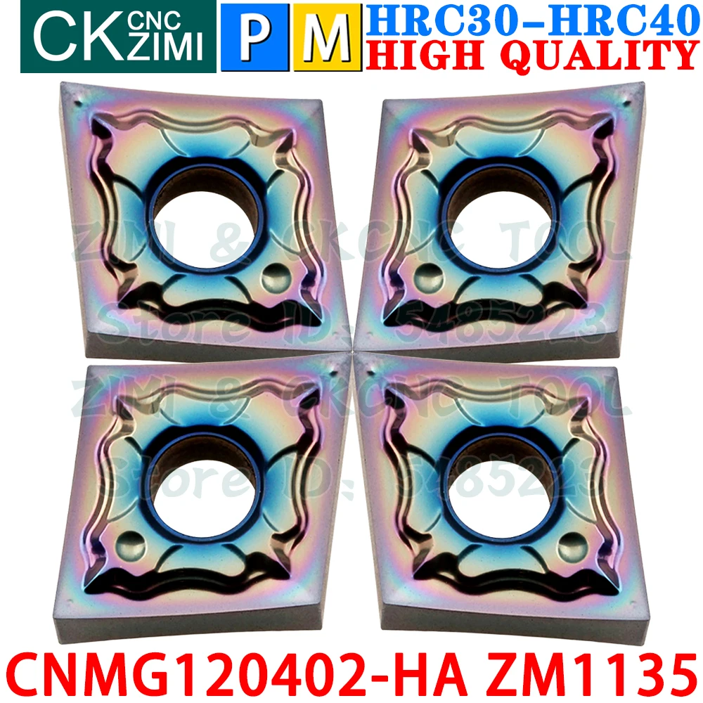 CNMG120402-HA ZM1135 CNMG 120402 Carbide Inserts Finishing External Turning Inserts Tools CNMG 430 CNC Metal Lathe Cutting Tools