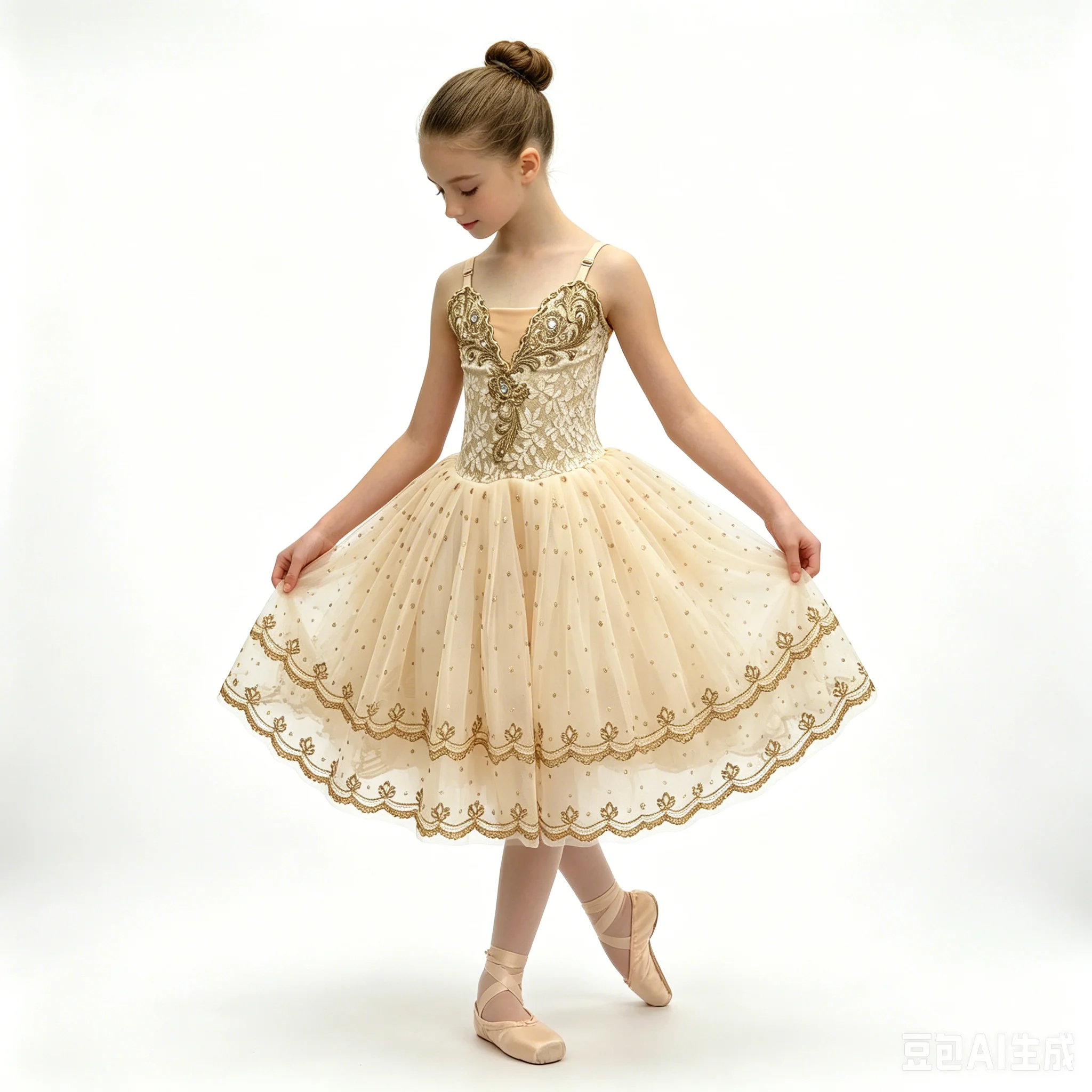 

Girls Ballet Tutu Dress Kids Professional Ballerina Costume for Contemporary Dance & Party Stage Performance Dance Costume