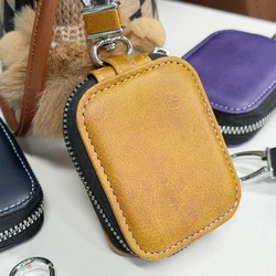 Large Size Universal Luxury Zipper PU Leather Bag Cover Case Fit for AirPods Earbuds Key Card Coin Purse Wallet Classical