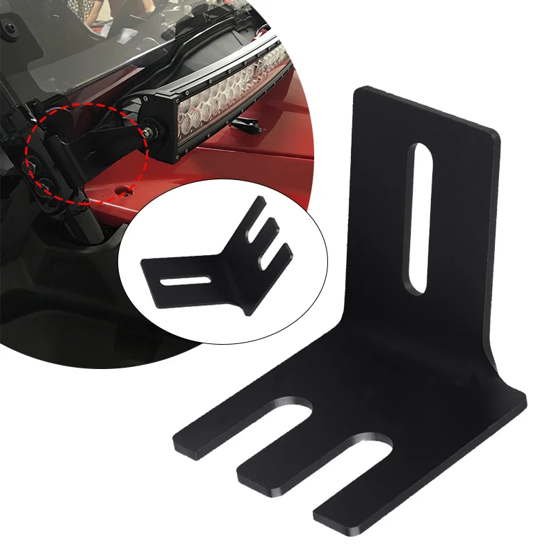 

For Polaris General 2016-2020 Front Pillar Roll Cage Brackets Led Light Bar Work Lights Mount Bracket