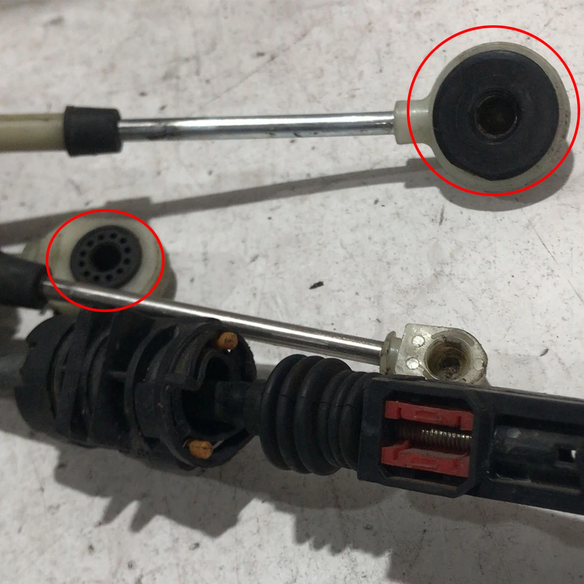 SET Für Ford Focus Fiesta C-Max Schaltkabel Buchse Manuelle TransmissionGear Linkage Reparatur Kit End Pivot Stecker Klemme spannzange – Detail 3