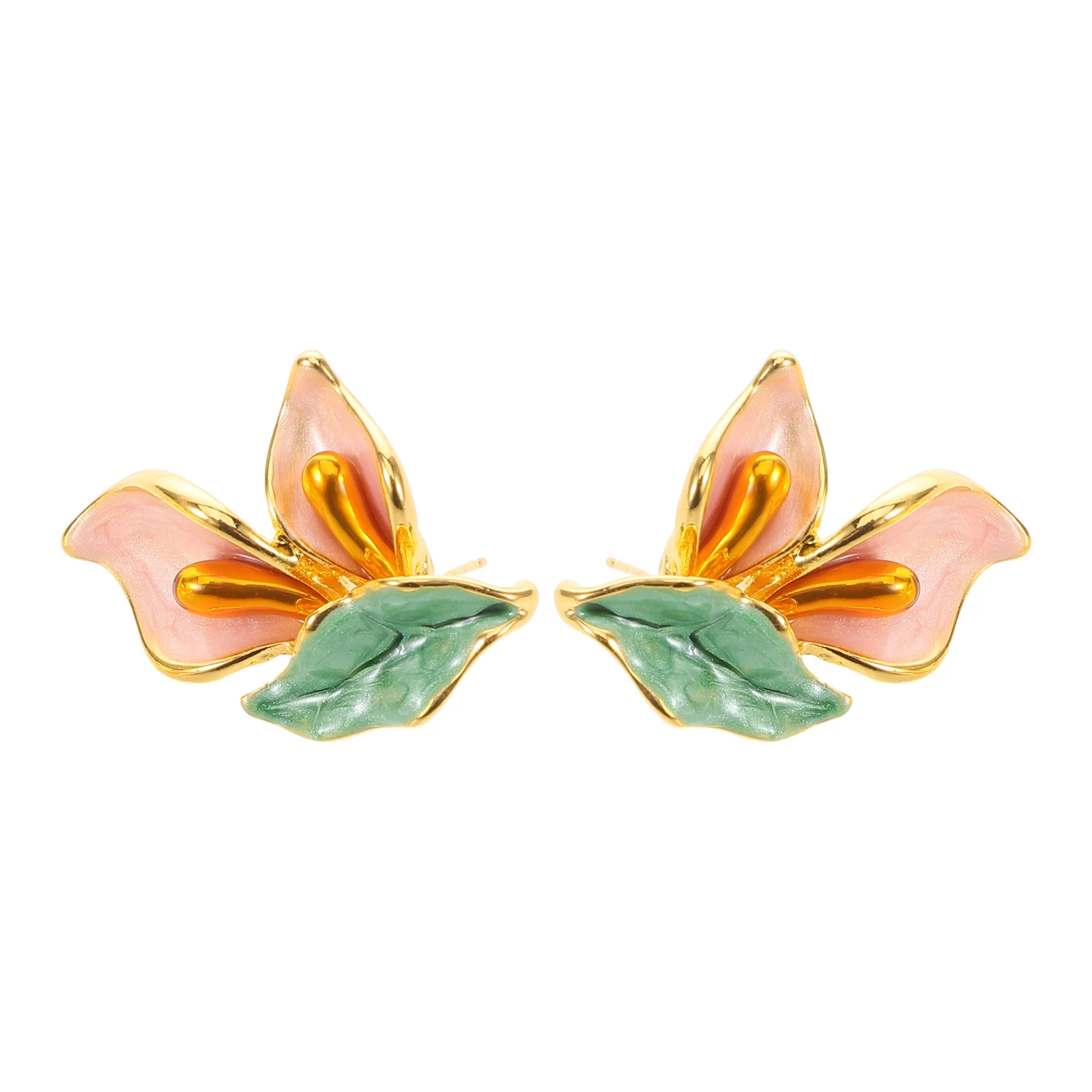 

Flower Earrings On Non Piercing Kids Women Vintage Dangle Comfortable Toddler Jewelry Statement Boho Accessories