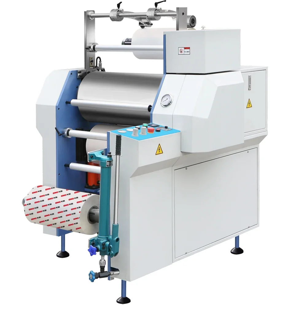 Bopp Film Thermal Laminating Machine Semi-automatic SJ-540 Roll to Roll PVC Paper Electric Motor Cartons Apparel Provided 15kw