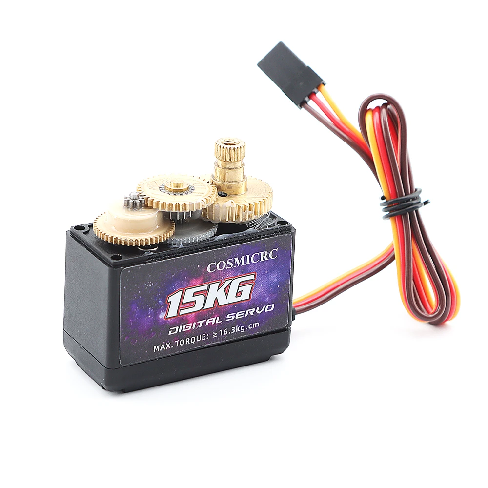 COSMICRC 서보 15KG 디지털 방수 서보 고토크 메탈 기어 모델 항공기 RC 원격 제어 자동차