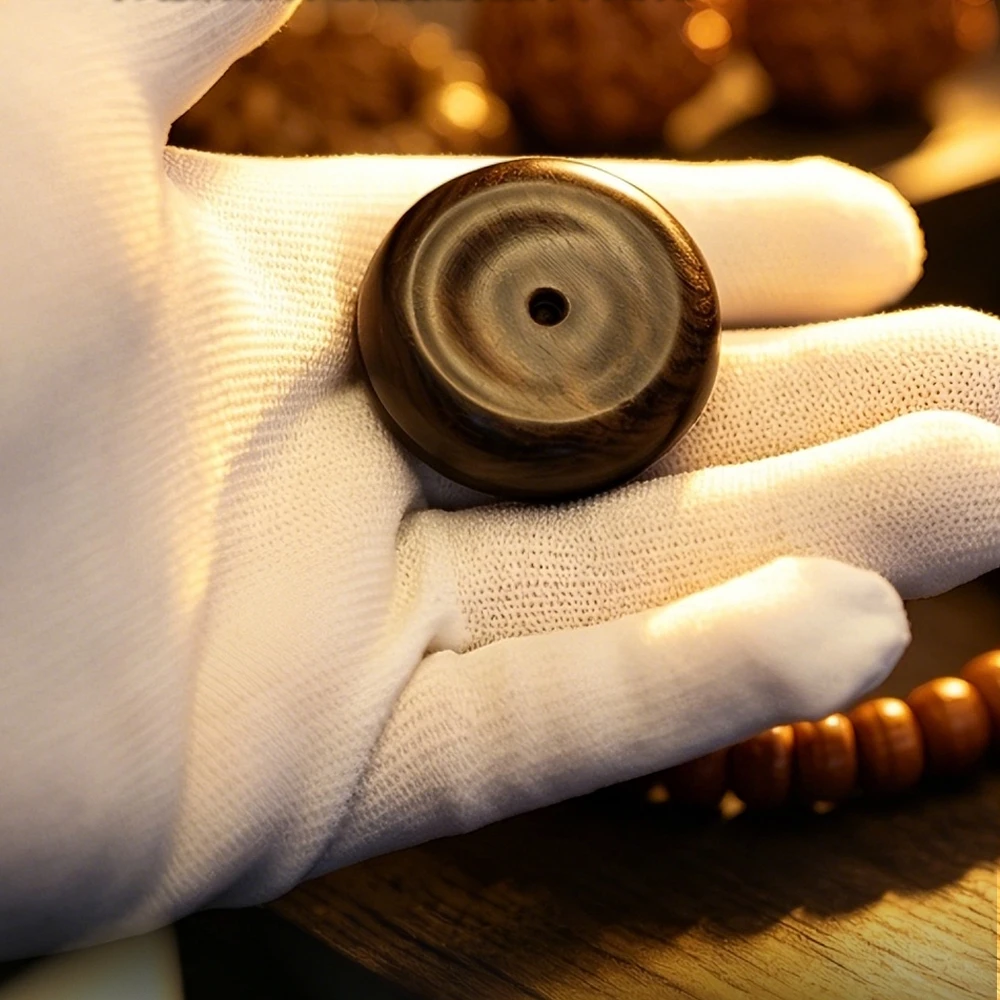 EDC GAO STUDIO Blackwood Mechanische Sicherheits- und Friedensschnalle Push Slider Fidget Coin Slider Tragbare Werkzeuge – Detail 3
