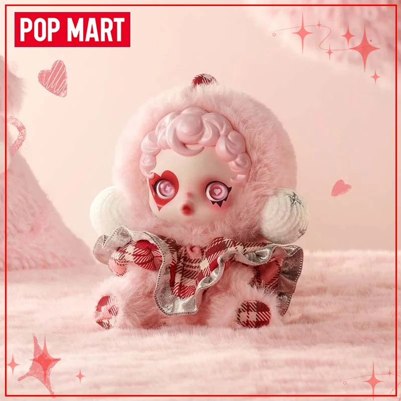 POPMART SKULLPANDA Winter Symphony Series Blind Box Vinile Faccia Peluche Bambola Ciondolo Portachiavi Collezioni Regali di Natale