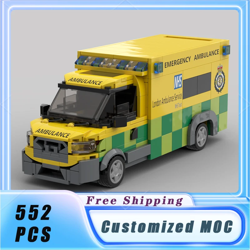 Classical City MOC Special Medical Transport vehicle Building Blocks Model Bricks Sets Assemble Display Children's Toys Gifts