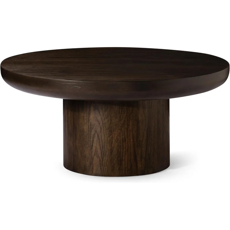 

2026:Lane Wooden Circular Coffee , 36 Round, Livingroom , Modern Farmhouse Living Room Accent Table, Wood Furnit