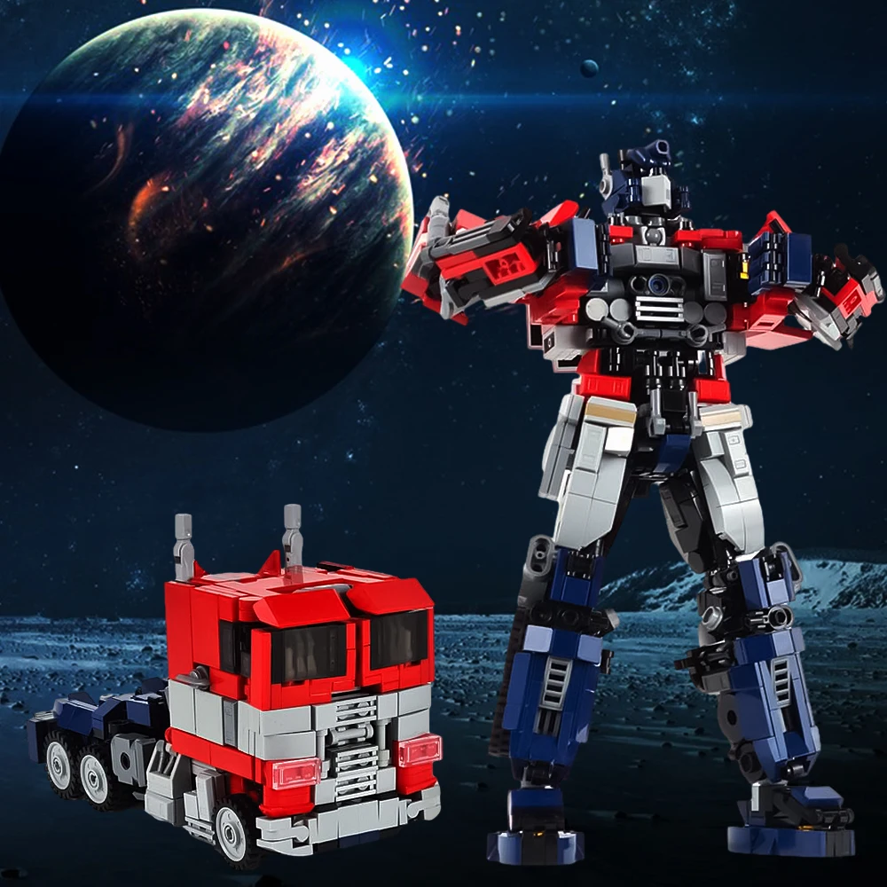 

Moc Shapeshifting Robot Building Blocks Movies Autobots Justice Robot DIY Model Bricks Kids Adult Creative Assembly Toys Gifts