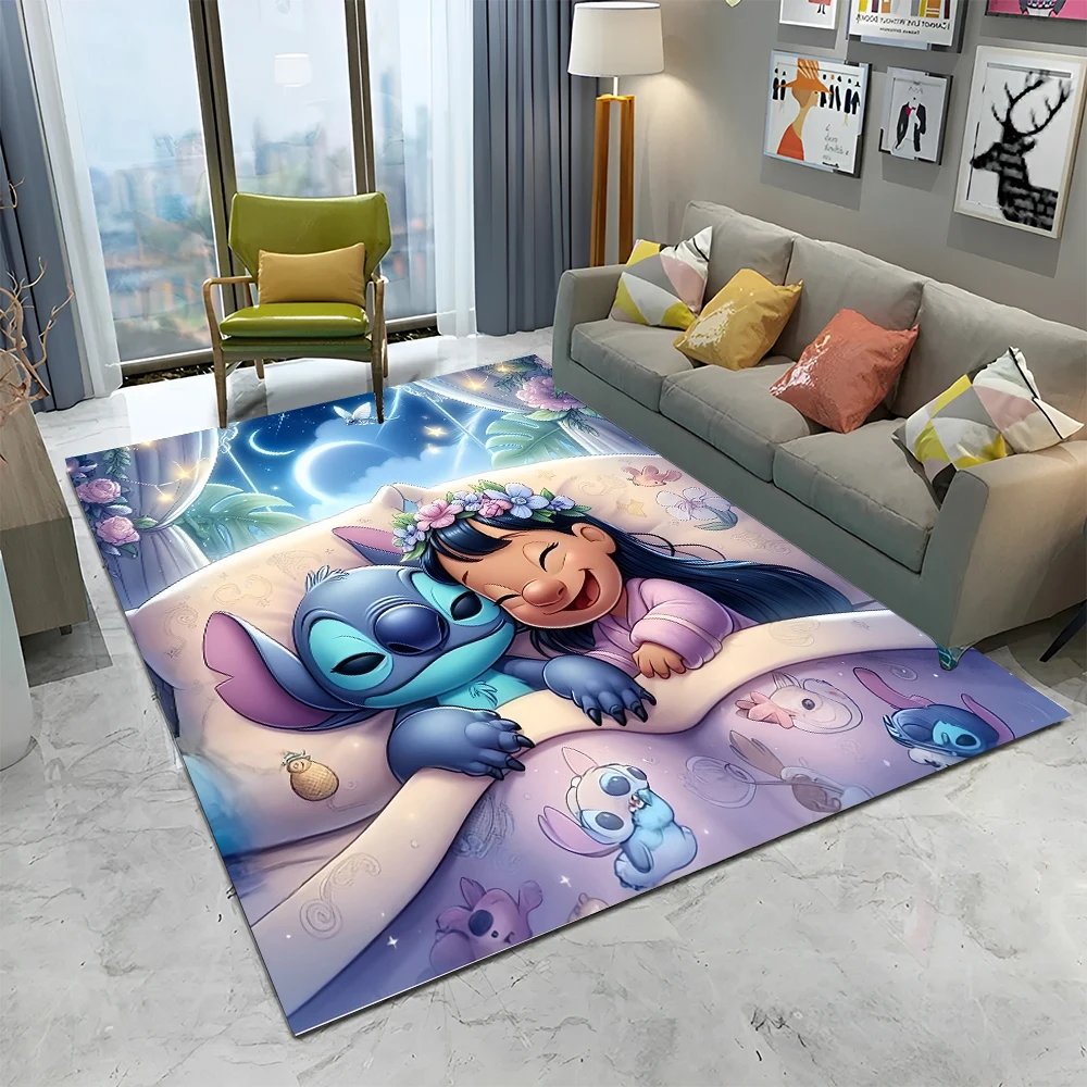 Leuke Lilo Stitch 2 Cartoon 29 Stijl Cadeau Gebied Tapijten voor Woonkamer Slaapkamer Bank Deurmat Decoratie, kind Antislip Vloermat