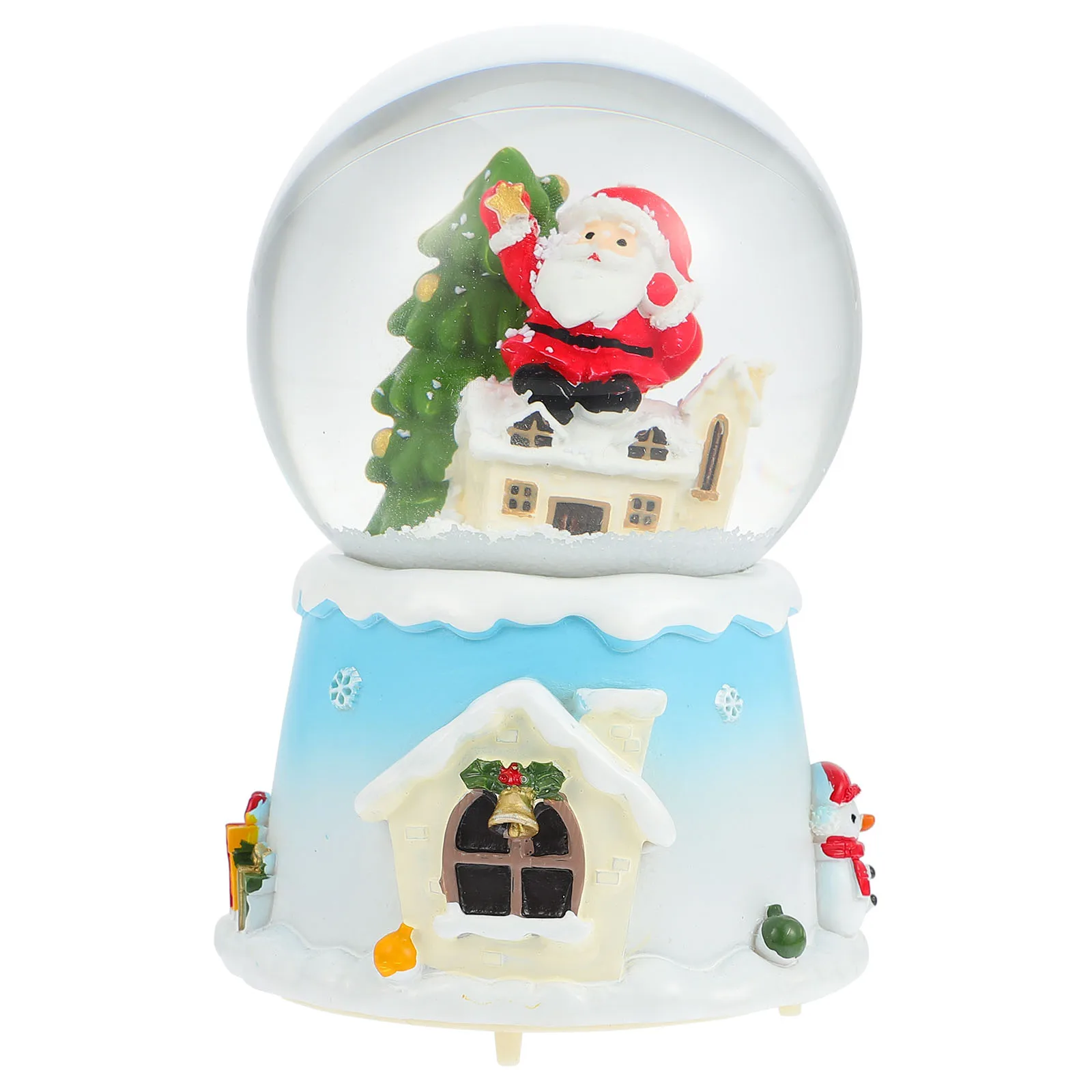 

Crystal Ball Music Box Luminous Snow Globe Xmas Decoration 2024 Party Favor Gift Idea Shine nament Holiday DIY