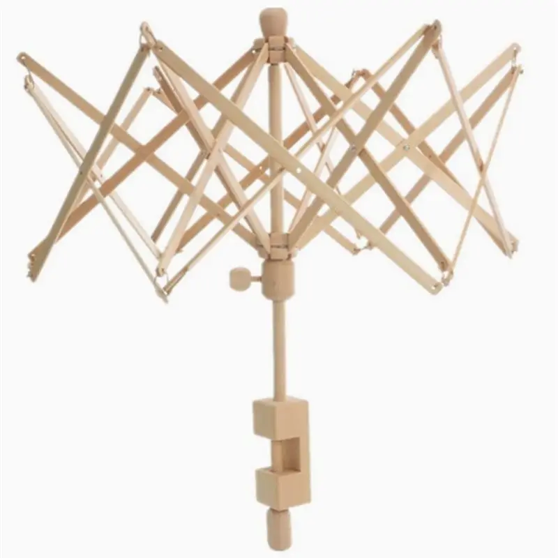 

SHGO-Yarn Swift, Wooden Yarn Umbrella For Winding- Crochet Accessories, Cool Gift For Crocheters And Knitting Lover Enthusiasts