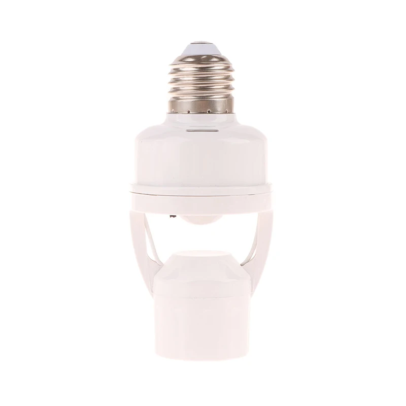 New 360 Degrees Human Induction Motion Sensor Lamp Socket Base 85-265V Delay Time Switch E27 Base Holder Socket Adapter