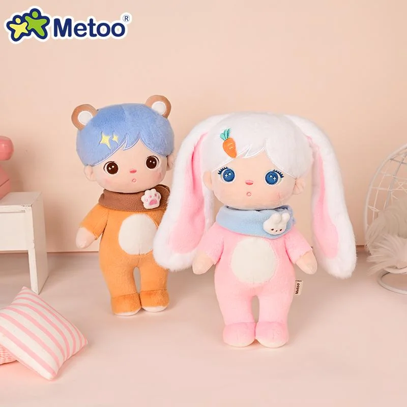 Metoo-女の子のための動物のぬいぐるみ綿人形、かわいいキール、ステッチ、ウサギ、猫、ドラゴン、抱きしめる、睡眠、誕生日プレゼント、休暇