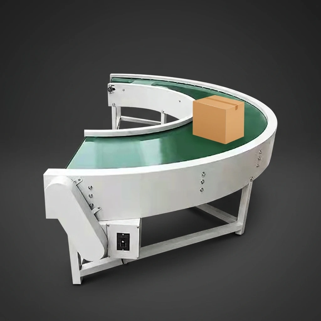 Space Saving Automatic 180 Degree U Turn Baggage Conveyor for Airport Logistics Check-in Systems