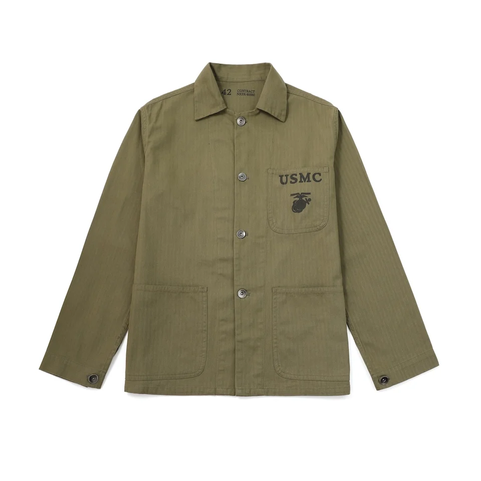 P41 hbt jacket ww2 usmc utility Field Military Vintage Shirt P41 hbt jacket ww2 usmc utility Field Military Vintage Shirt