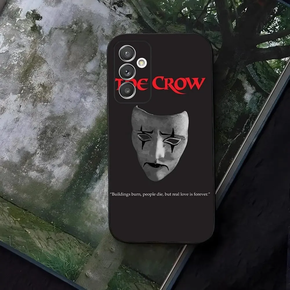 Thriller T-THE-C-CROWS movie Phone Case For Samsung Galaxy A13,A21s,A22,A31,A32,A52,A53,A71,A80,A91 Black Cover