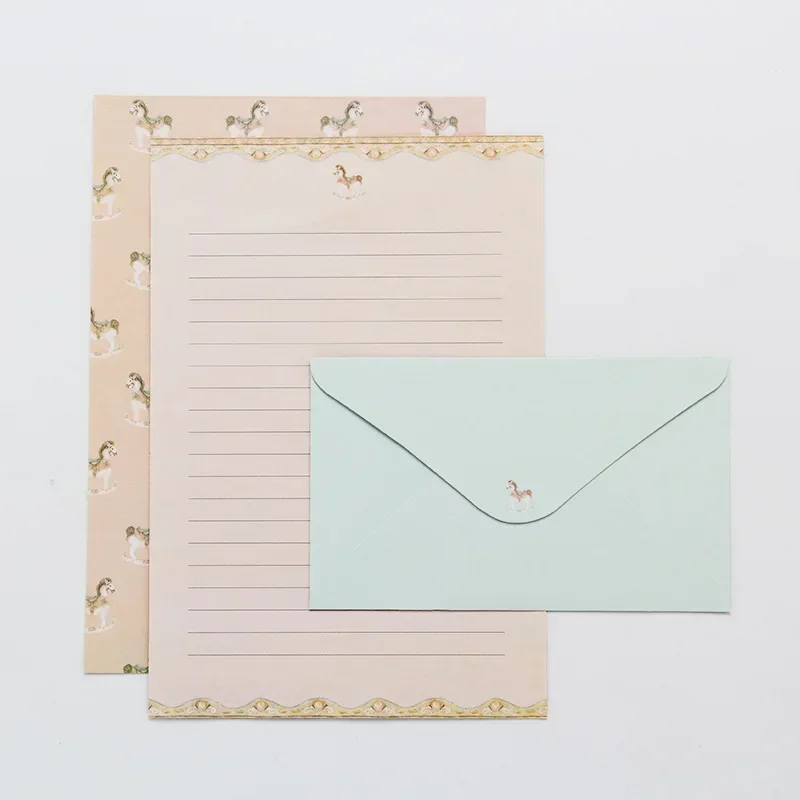 6PCS Letter Papers 3PCS Envelopes Sweet Letter Paper Envelope Set Cute Animal Writing Papers Festival Letter for Friends