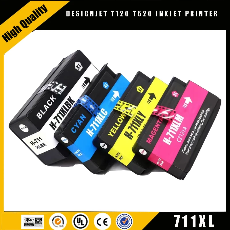 einkshop Compatible Ink Cartridge For HP 711 711XL For HP711 Replacement Ink Cartridge For HP DesignJet T120 T520 Inkjet Printer