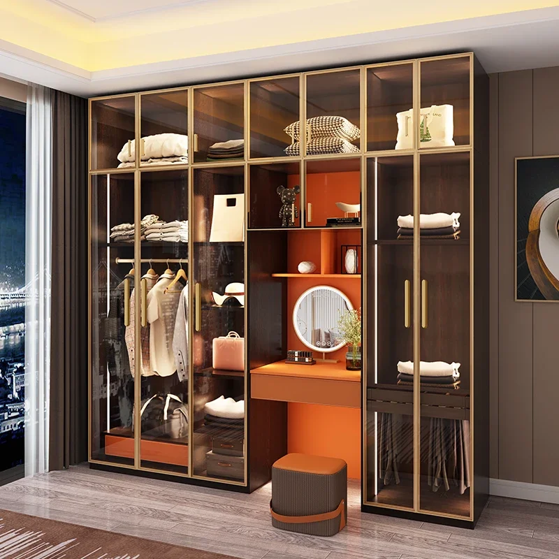 

Luxury Wardrobes Living Room Storage Cabinet Large-capacity for Home Corner Closet Wardrobe Room Cloth Multifunctional Furniture