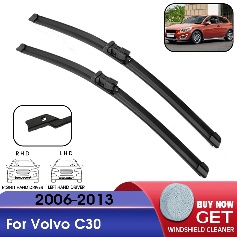 Car Wiper Blade Front Window Windshield Rubber Refill Wiper For Volvo C30 2006-2013 LHD / RHD 26