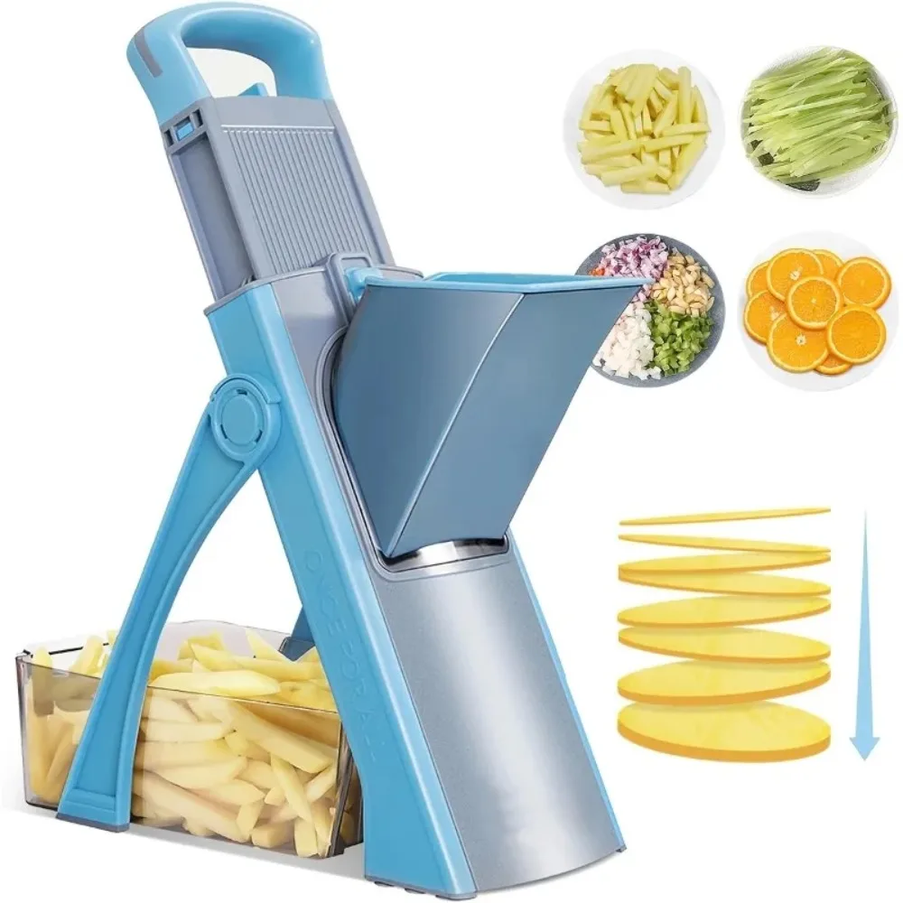 Picadora de alimentos vertical: máquina fácil para ensaladas y coleslaw, compacta para cocinas pequeñas, apta para lavavajillas