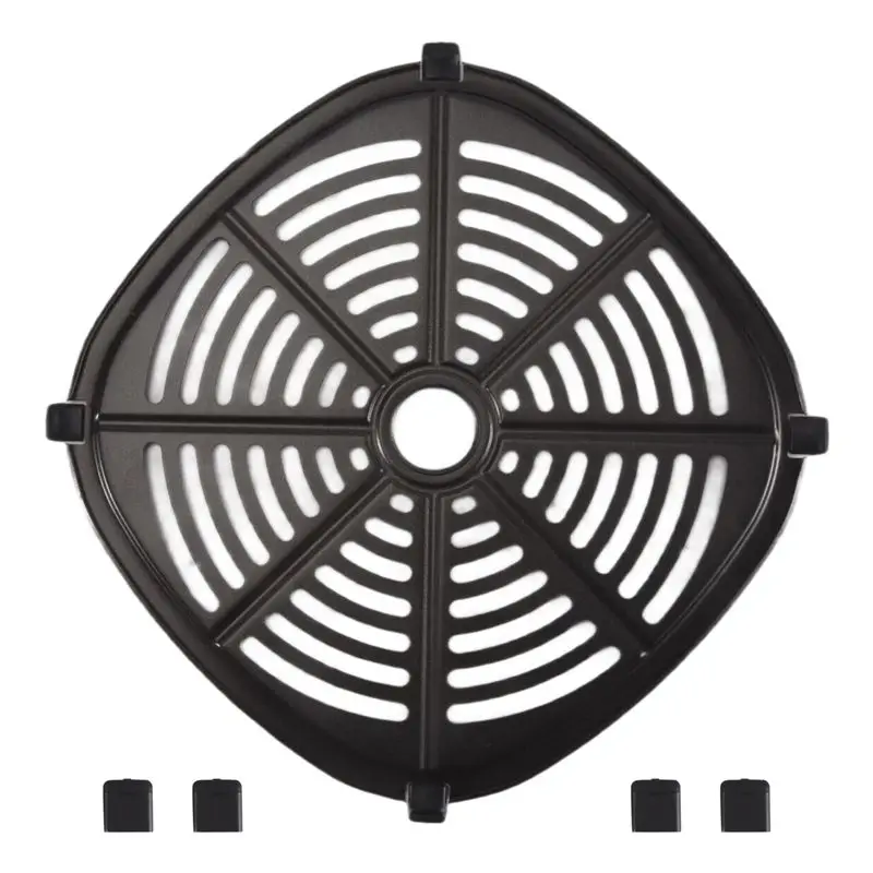 B90B-Air Fryer Grill Crisper Tray For Dash 2.6QT Tasti-Crisp Digital Air Fryer With Air Fryer Rubber Feet