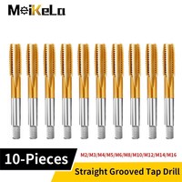 Screw Tap M3-M14 HSS Right Hand Tap Metric Plug Tap Drill Bit Hand Tools Manual Thread Tapping Tools