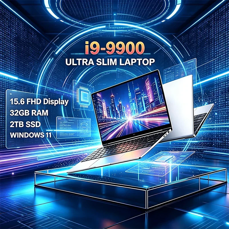 15.6 Inch 120Hz FHD IPS Laptop Intel Core I9-9900 32GB 2TB Backlit Keyboard Long Battery Life for Gaming And Entertainment