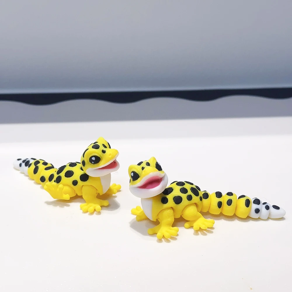 3D مطبوعة لطيف وسخيف أبو بريص نموذج البلاستيك زخرفة سطح المكتب الديكور النحت زخرفة هدية عيد